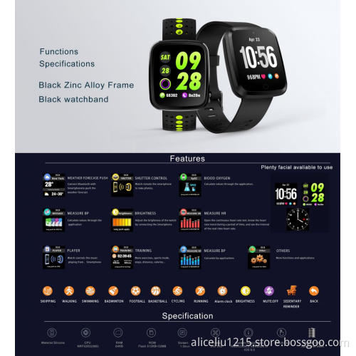V6 Smart Bracelet with Blood Pressure Oxygen